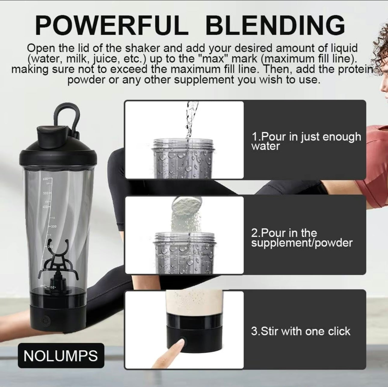 PowerBlend Electric Protein Shaker